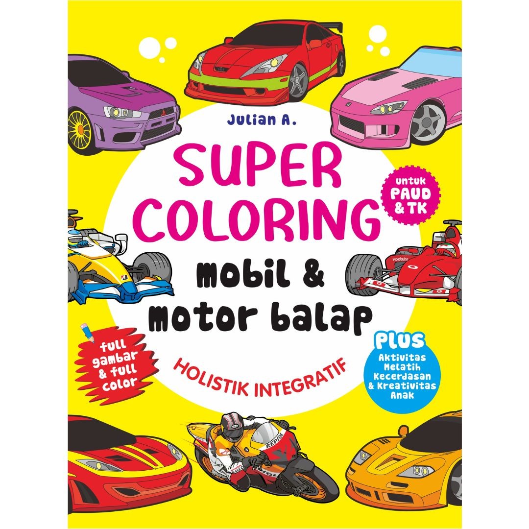 Super Coloring Mobil & Motor Balap