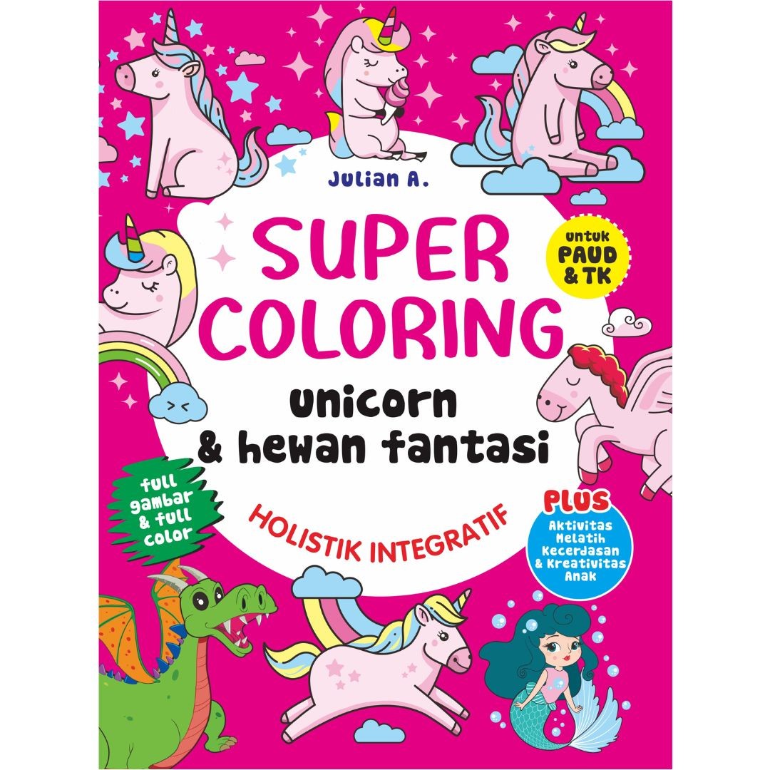 Super Coloring Unicorn & Hewan Fantasi