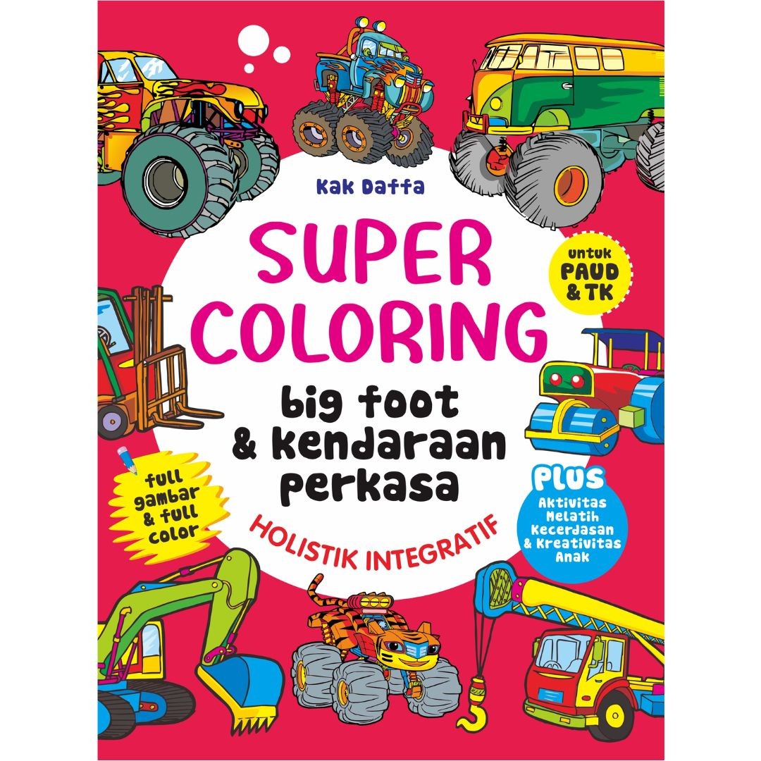 Super Coloring Big Foot & Kendaraan Perkasa